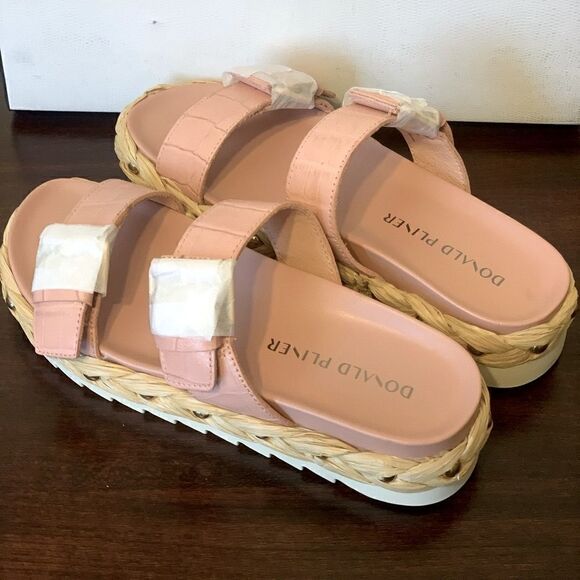 Donald Pliner platform slide  leather sandal size 6 and 7, NWT - Picture 6 of 14